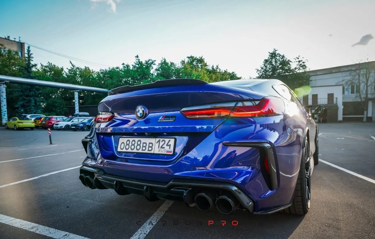 Carbon rear bumper inserts SHARK GC