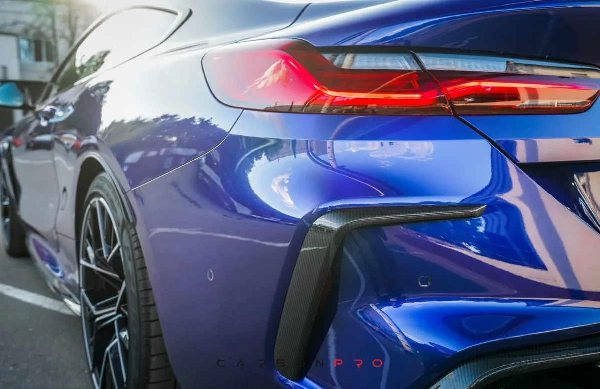 Carbon rear bumper inserts SHARK GC