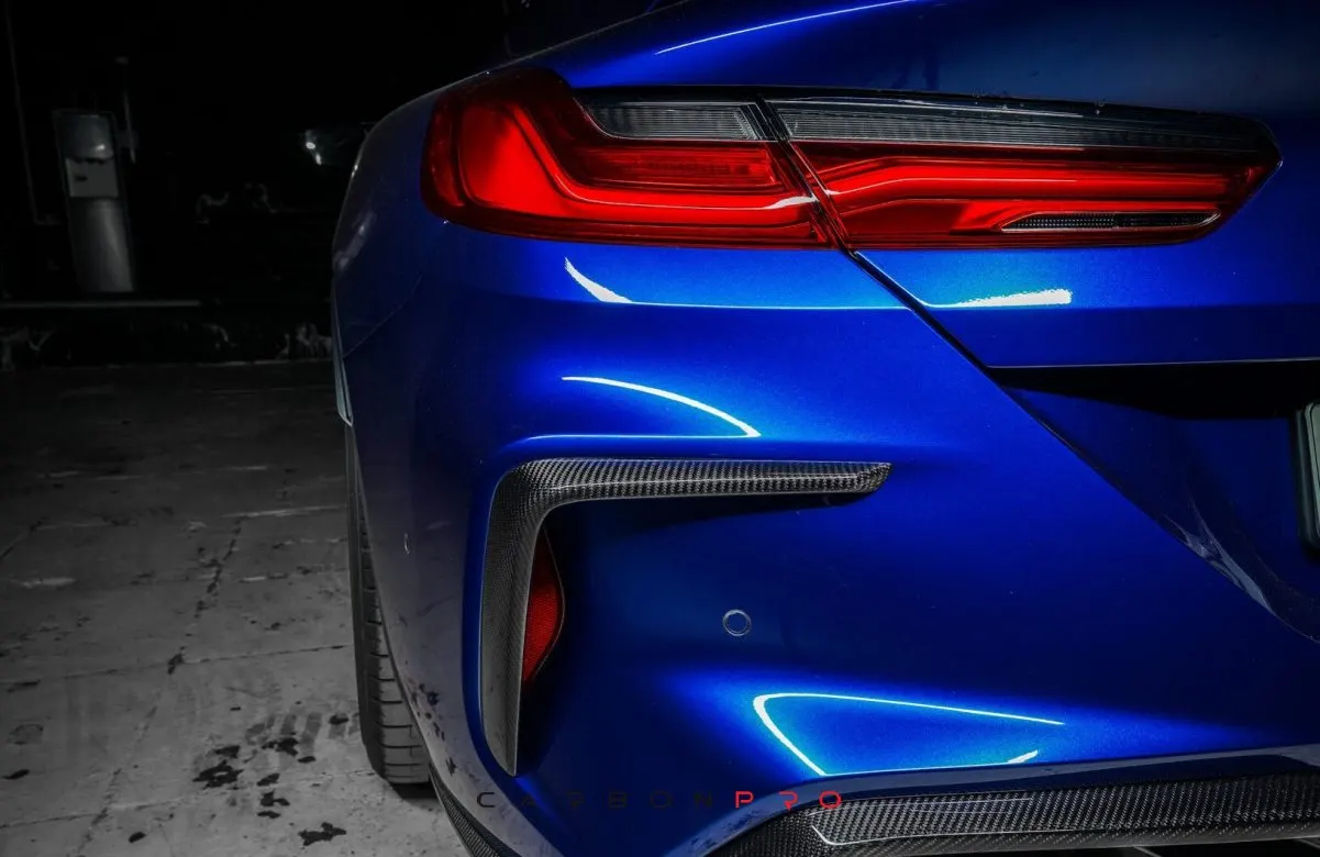 Carbon rear bumper inserts SHARK GC