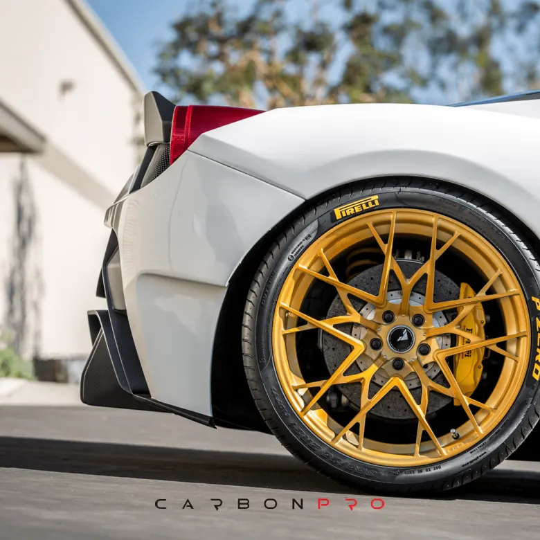 Carbon rear bumper with diffuser and exhaust tips Ferrari 458 Italia VX
