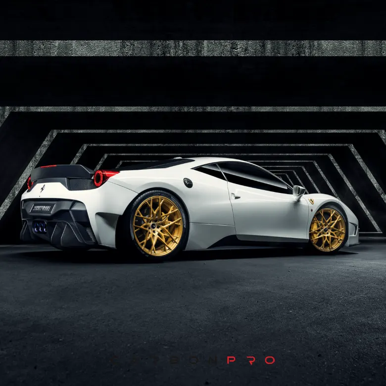 Carbon rear bumper with diffuser and exhaust tips Ferrari 458 Italia VX