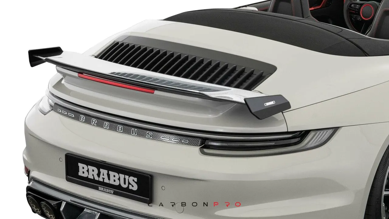 Carbon rear under light cover