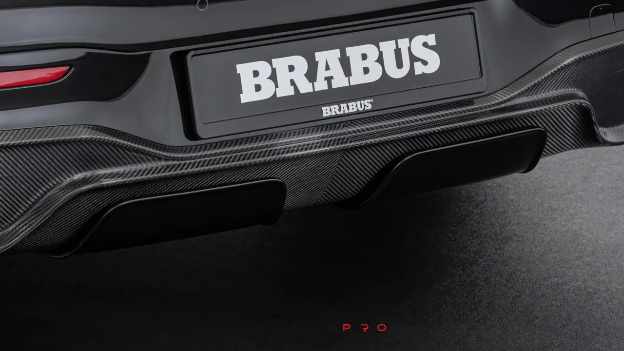 Carbon rear diffuser