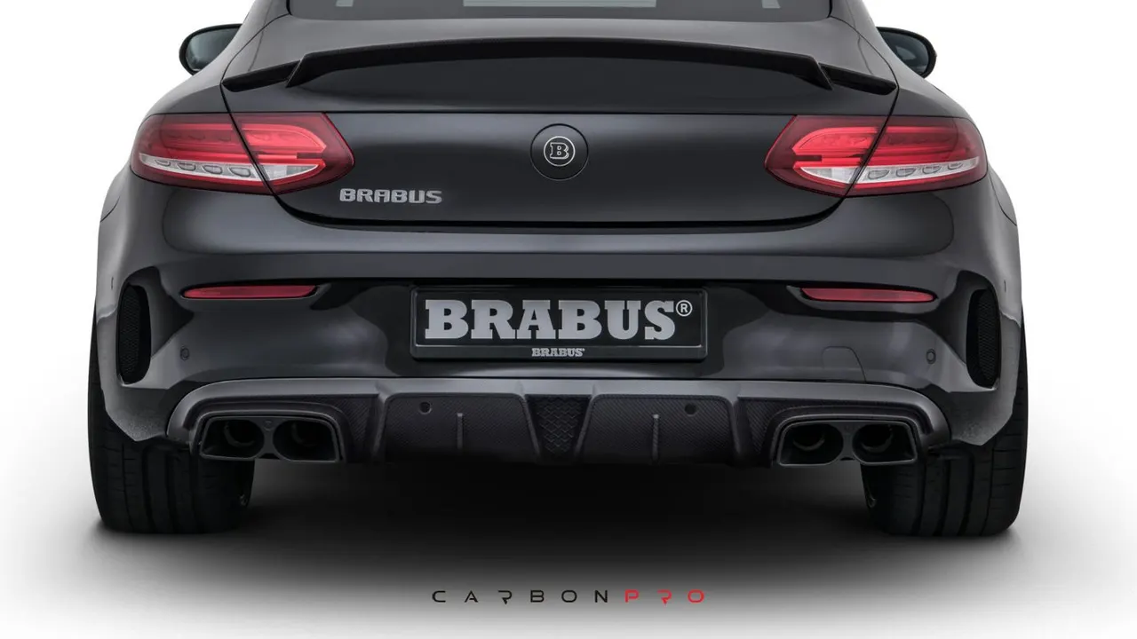 Carbon rear diffuser