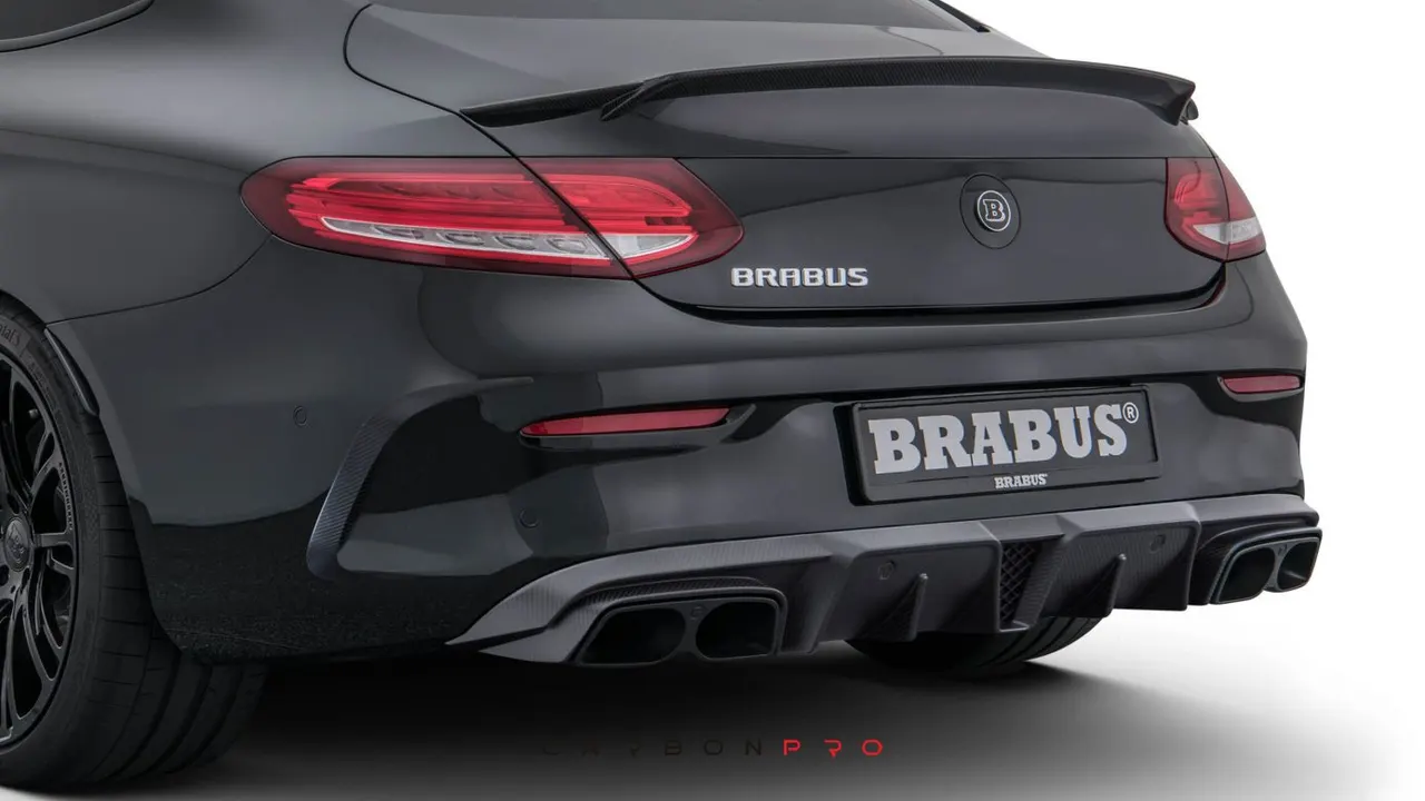 Carbon rear diffuser