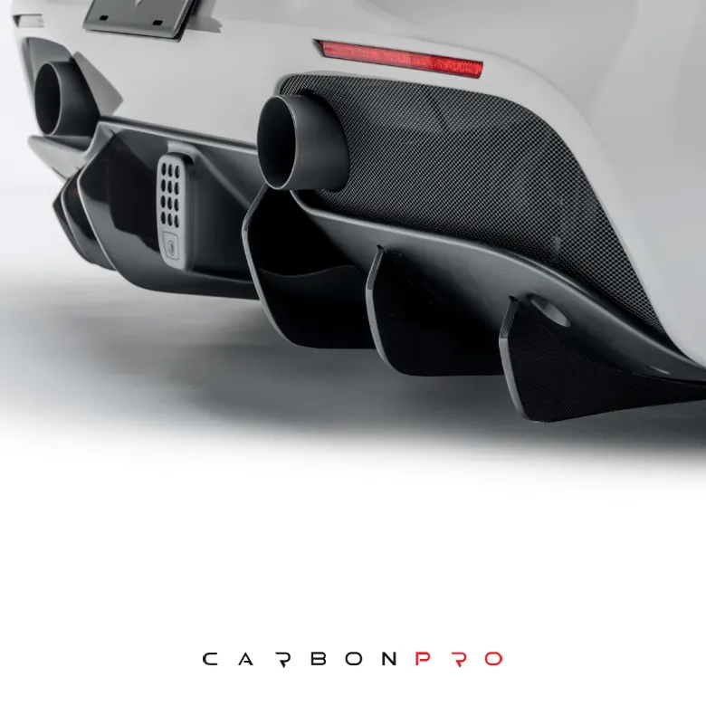 Carbon rear diffuser fins Ferrari 488 Diavolo (set of 6 pcs.)