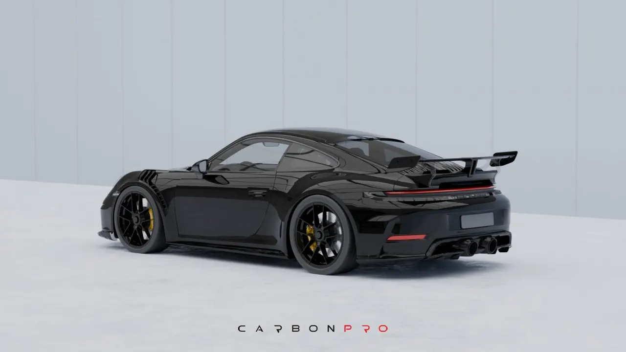 Carbon Rear Diffuser incl. Carbon Aero Wings for 992.2 Carrera / GTS from MY2025