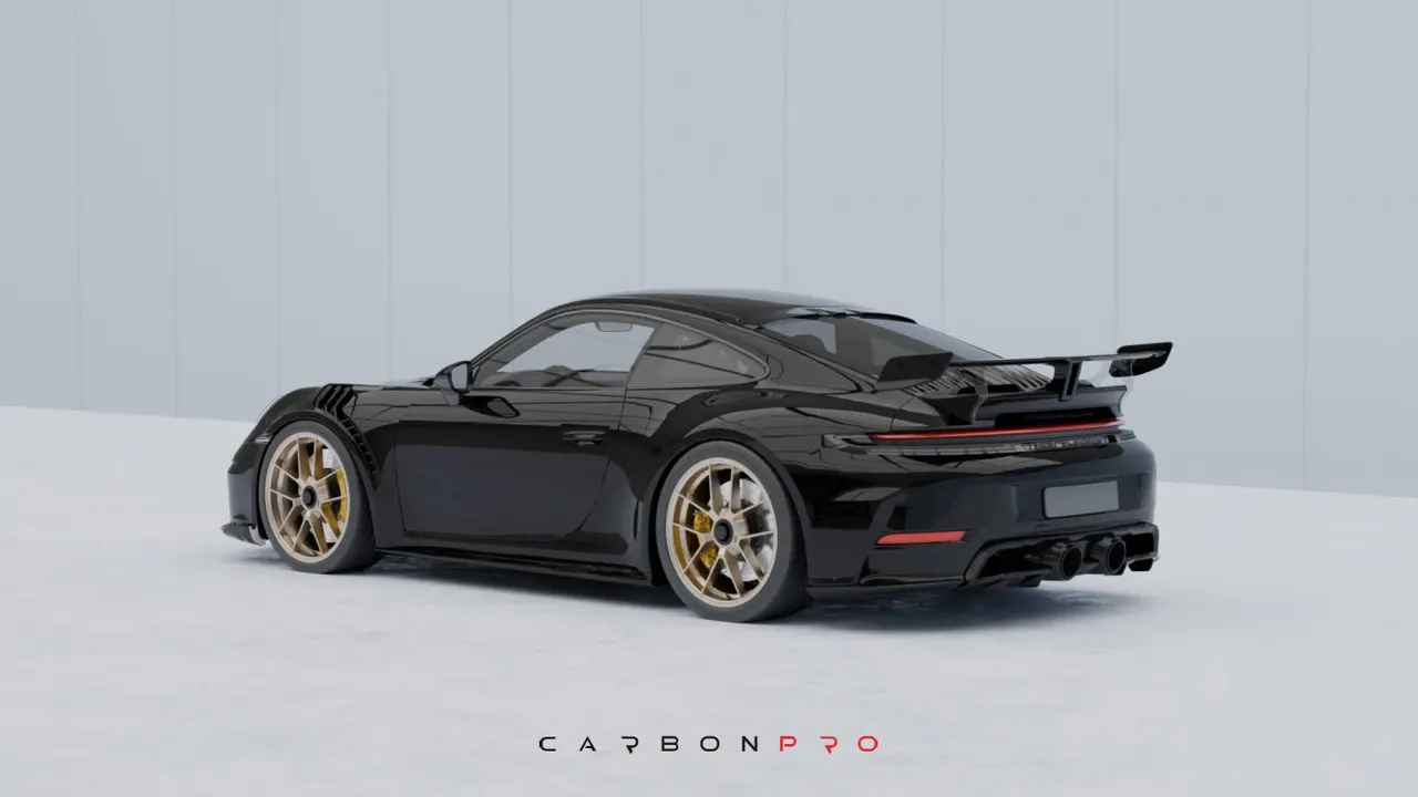 Carbon Rear Diffuser incl. Carbon Aero Wings for 992.2 Carrera / GTS from MY2025