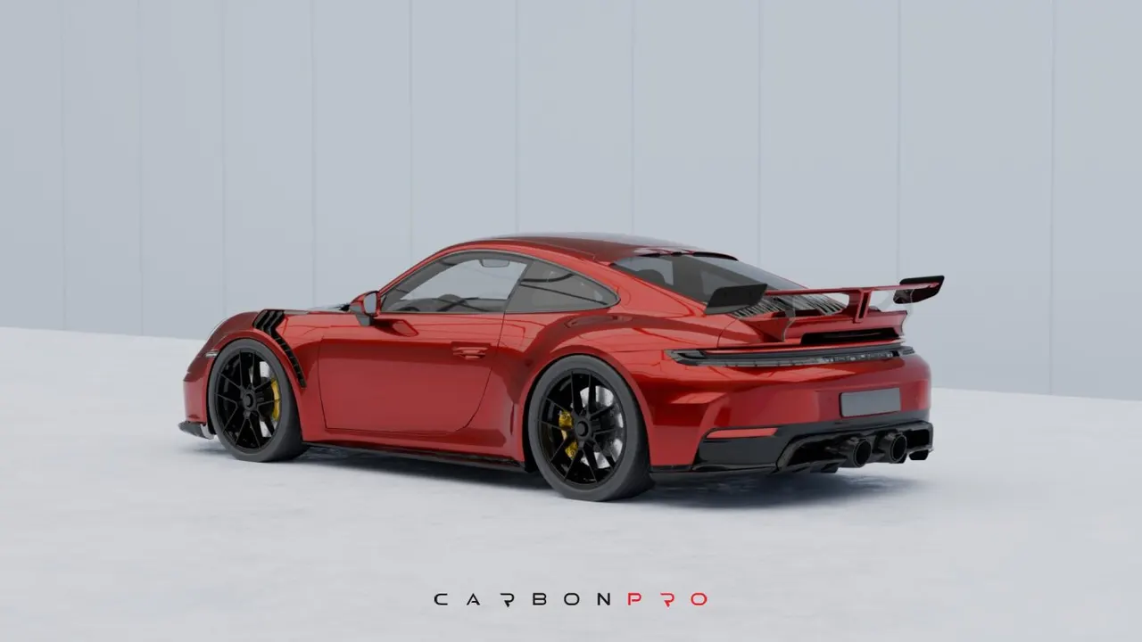 Carbon Rear Diffuser incl. Carbon Aero Wings for 992.2 Carrera / GTS from MY2025