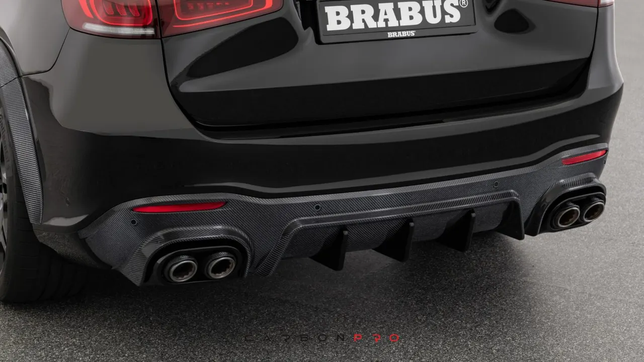 Carbon rear diffuser