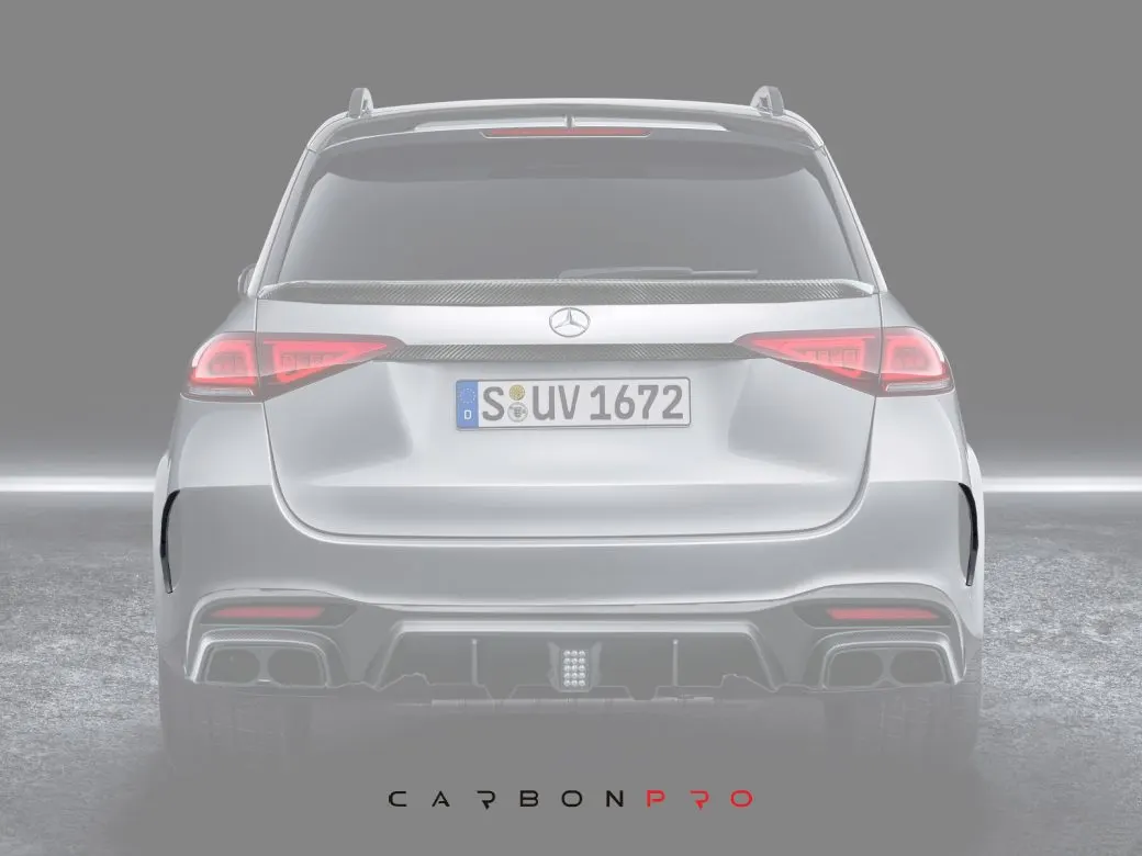 Carbon rear fascia attachments