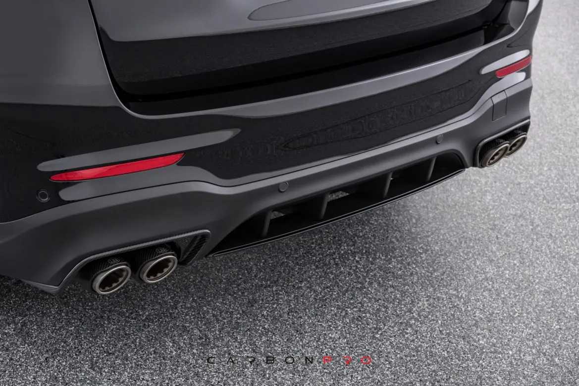 Carbon rear tail pipe frames