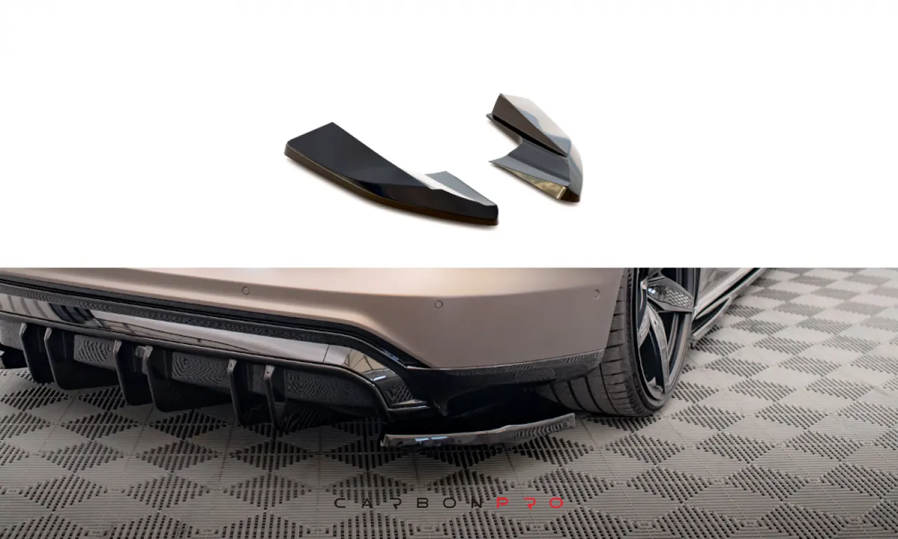 CARBON REAR SIDE SPLITTERS V.2 AUDI E-TRON GT / RS GT MK1