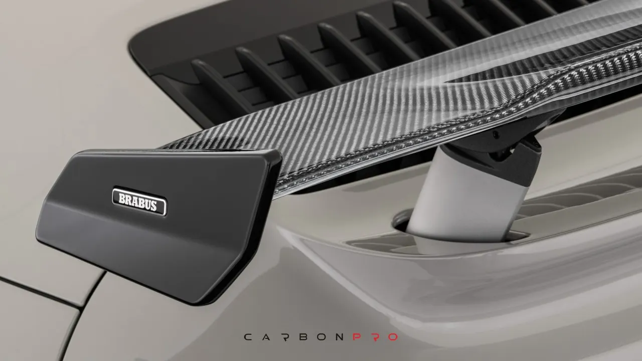 Carbon rear spoiler