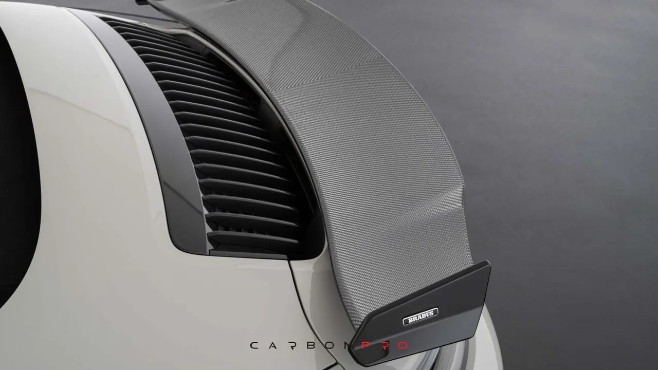 Carbon rear spoiler