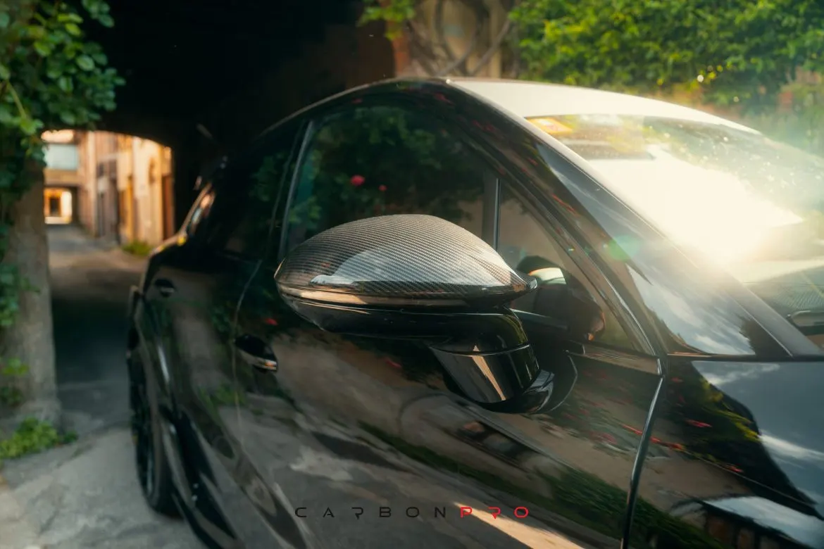 Carbon Side Mirror trims for E3 Cayenne