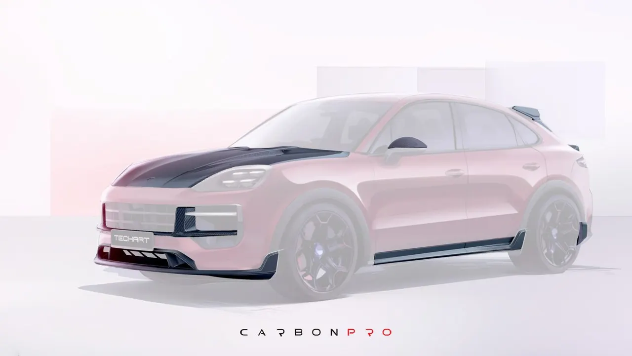 Carbon Side Mirror trims for E3 Cayenne