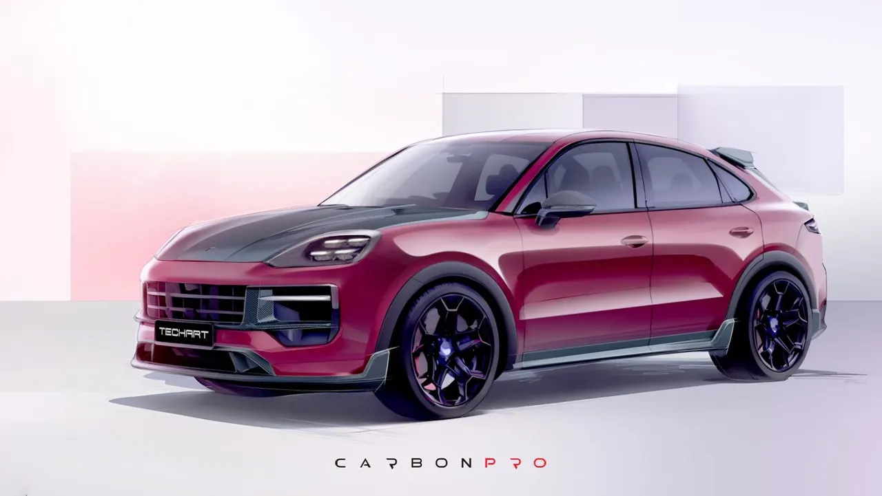 Carbon Side Mirror trims for E3 Cayenne