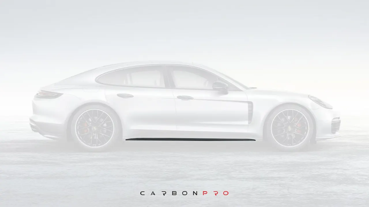 Carbon side skirt add ons Porsche Design