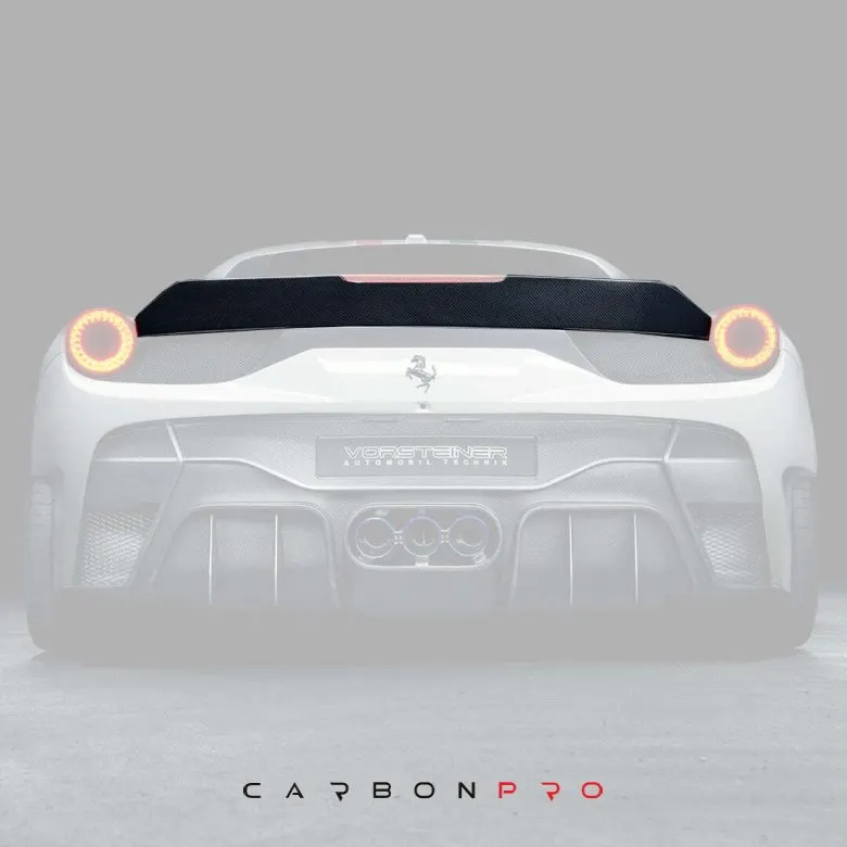 Carbon trunk lid spoiler Ferrari 458 Italia VX