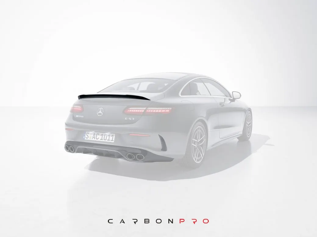 Carbon trunk spoiler W shape