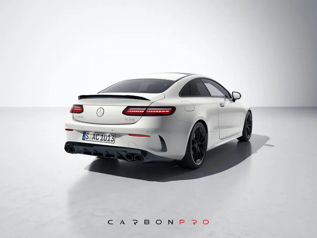 Carbon trunk spoiler W shape