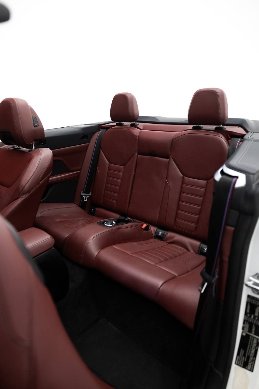 BMW 4 Series Convertible — White / Burgundy