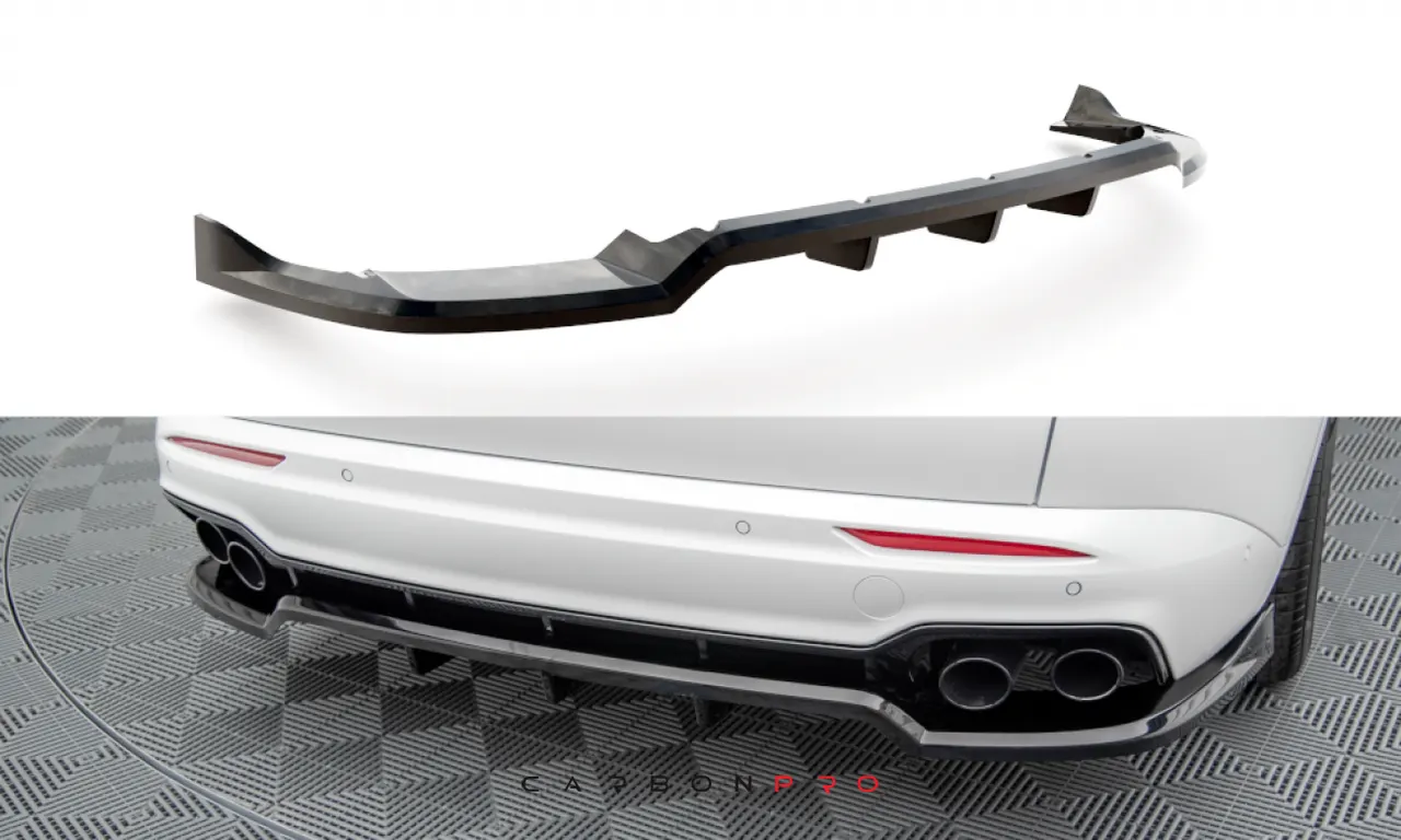 Carbon Central Rear Splitter (with vertical bars) Maserati Grecale GT / Modena Mk1
