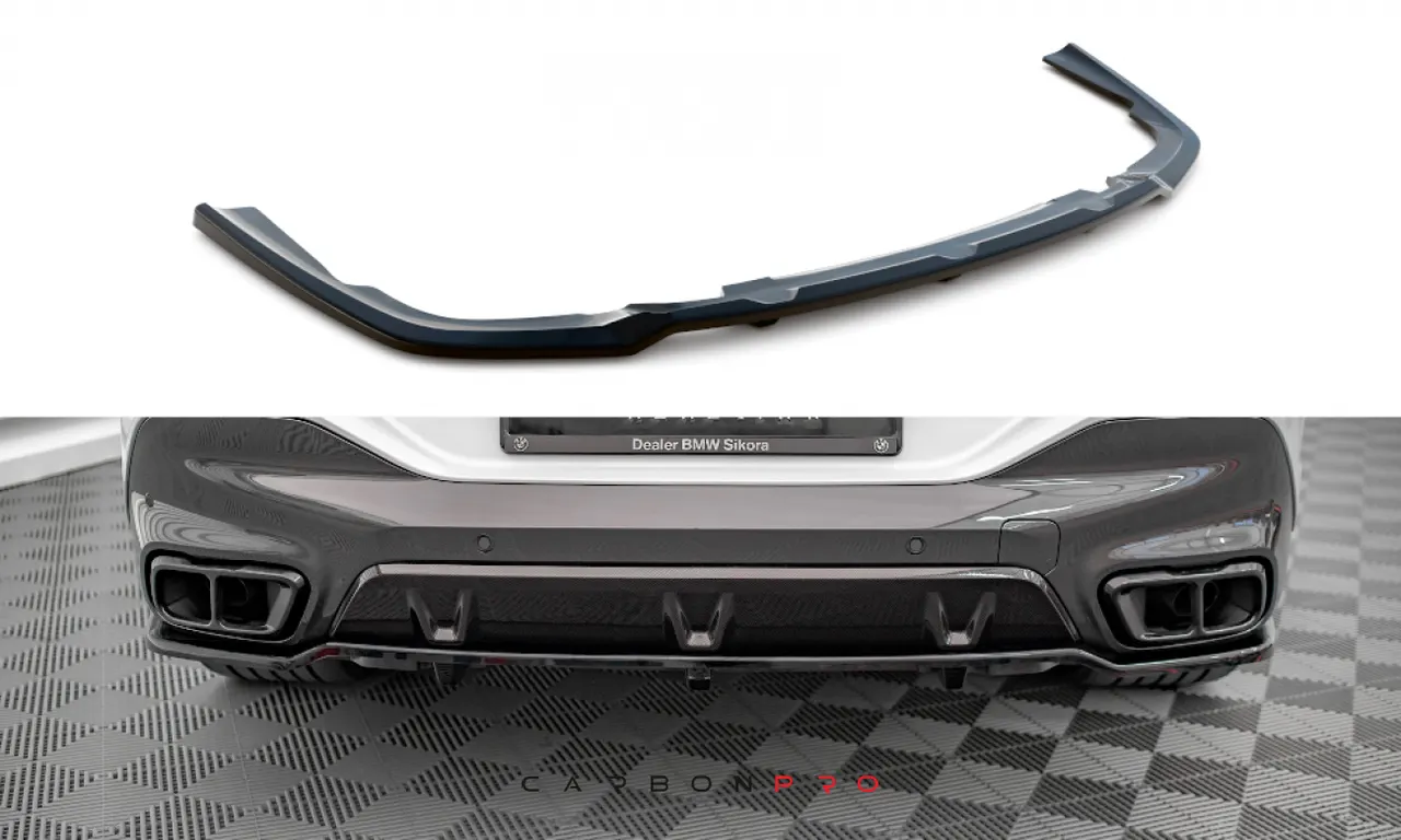 Carbon Central Rear Splitter (with vertical bars) V.1 BMW X6 M-Pack G06