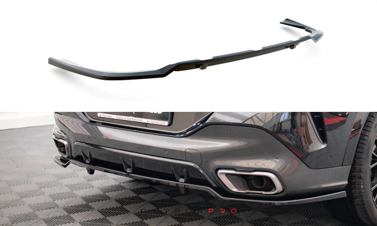 Carbon Central Rear Splitter (with vertical bars) V.3 BMW X6 M-Pack G06
