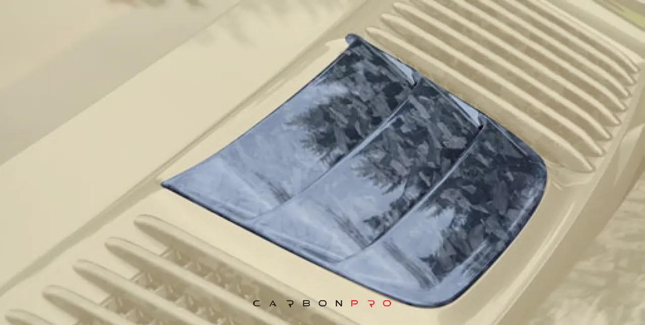 Engine bonnet middle part cover