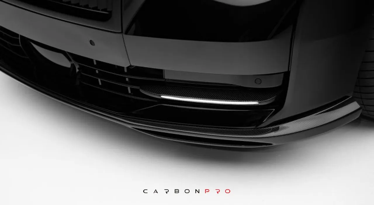 Front attachment with LED