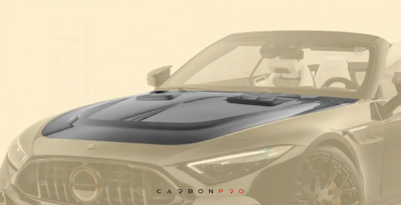 Front bonnet – visible carbon