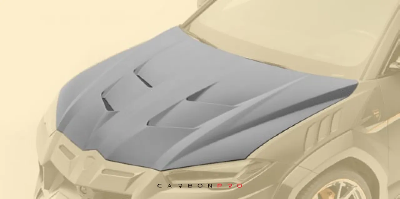 Front bonnet – visible carbon