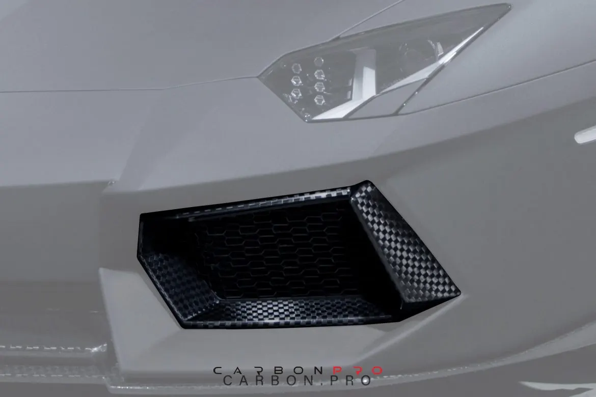 Front bumper air intake frames