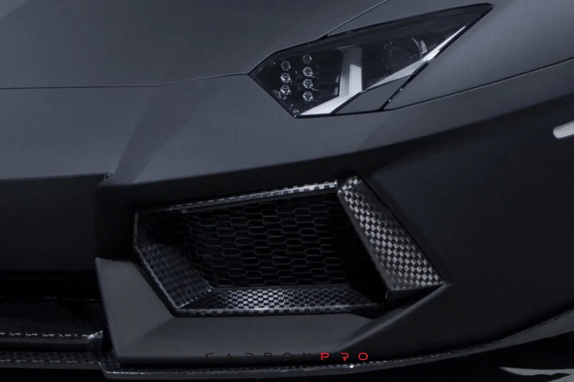 Front bumper air intake frames