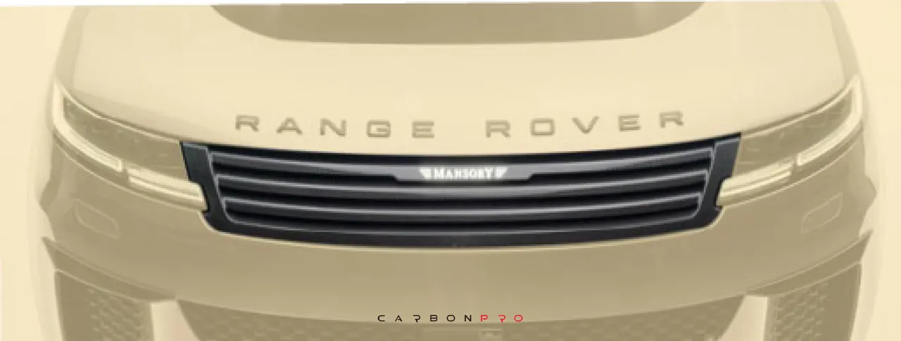 Front grill mask with logo
