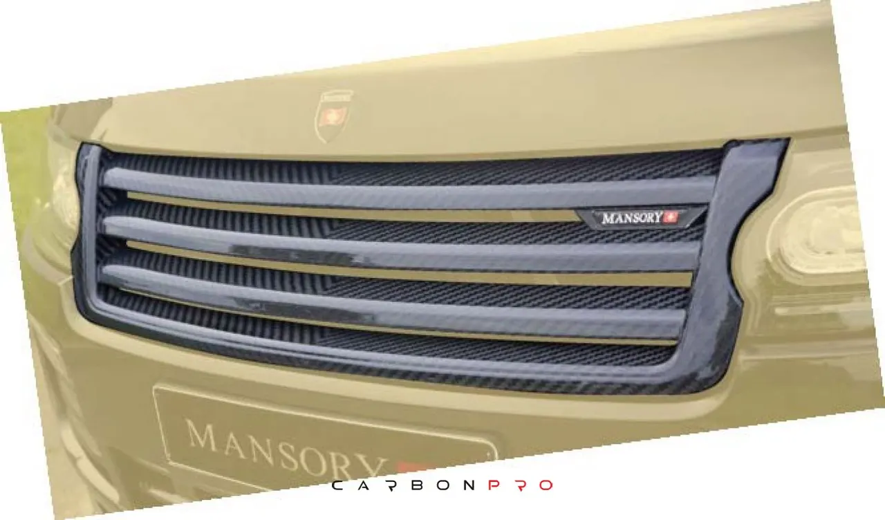 Front grill mask with logo