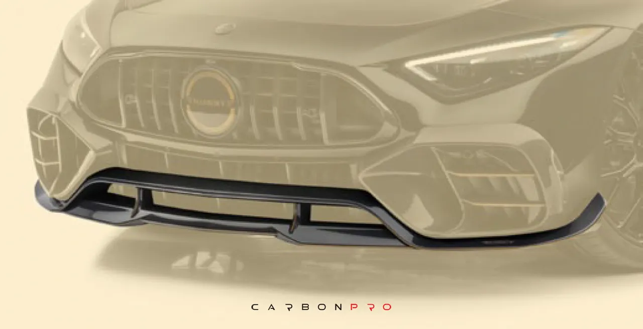 Front lip with middle splitters