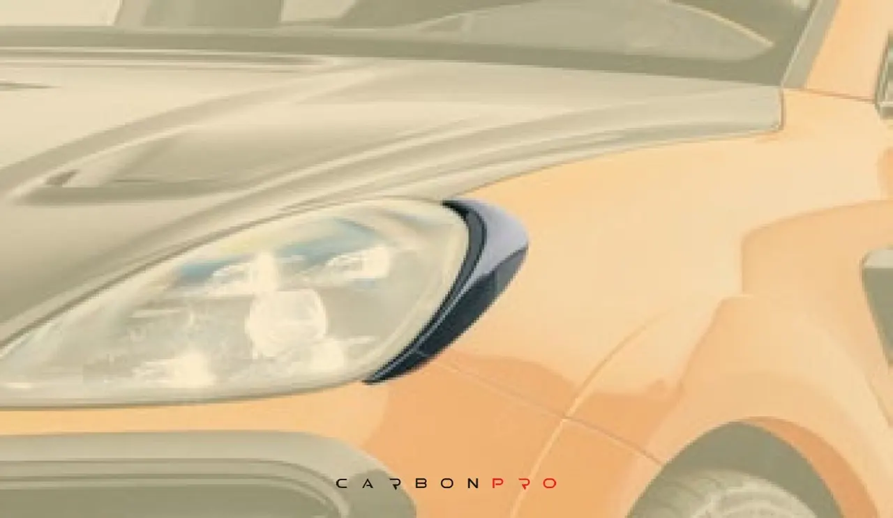 Headlight cover – visible carbon