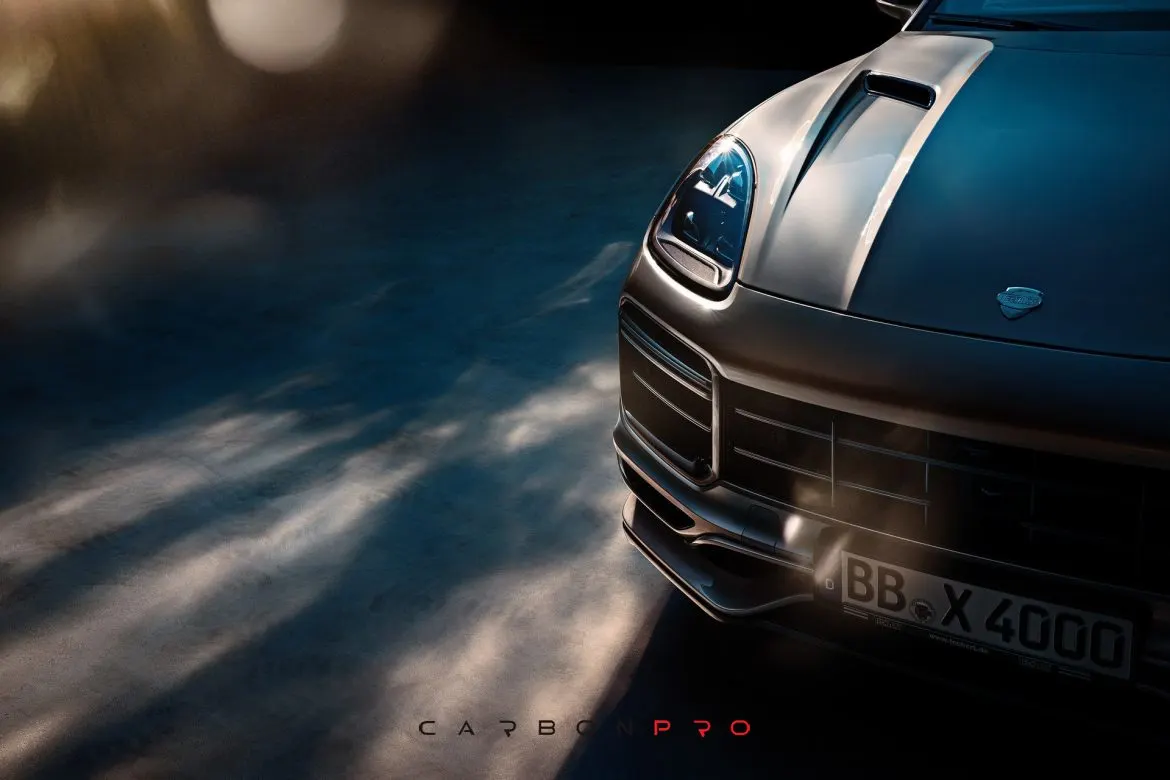 Hood with air intakes