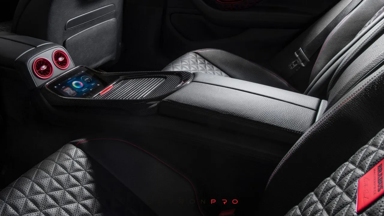Leather back armrest
