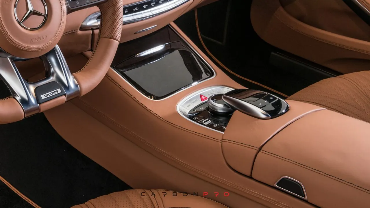 Leather center console
