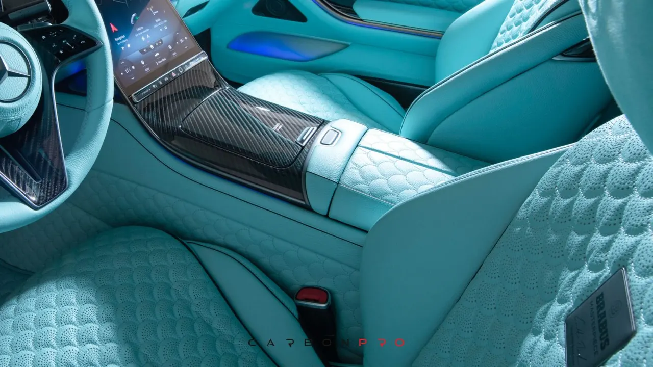 Leather center console