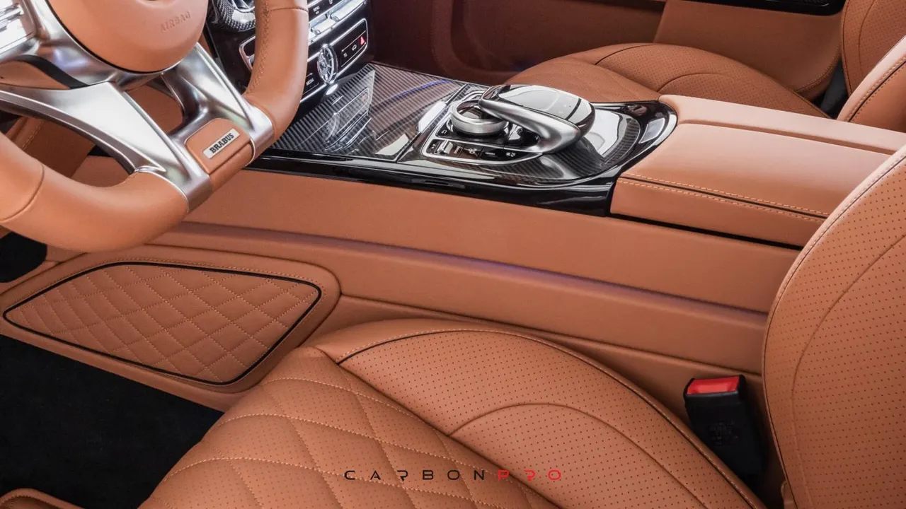 Leather center console