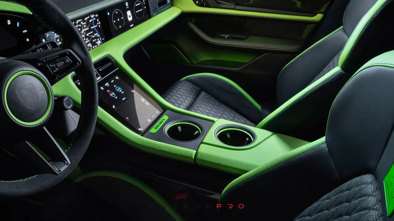Leather center console