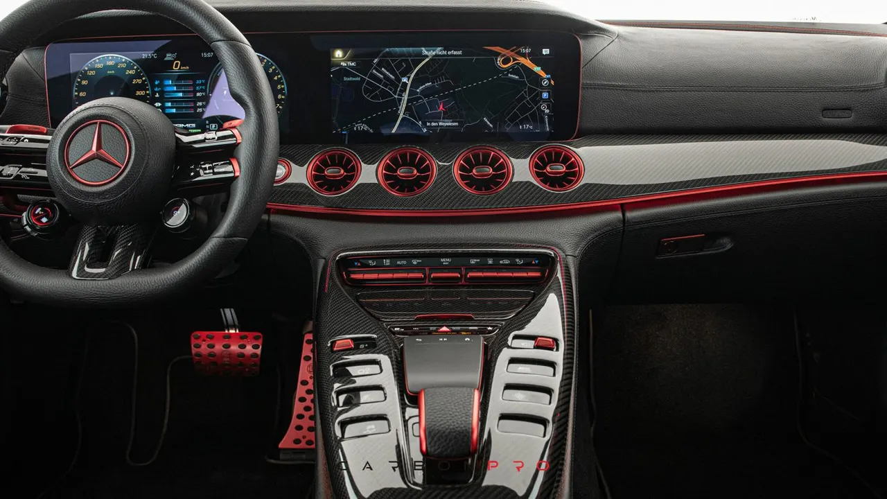 Leather centre console