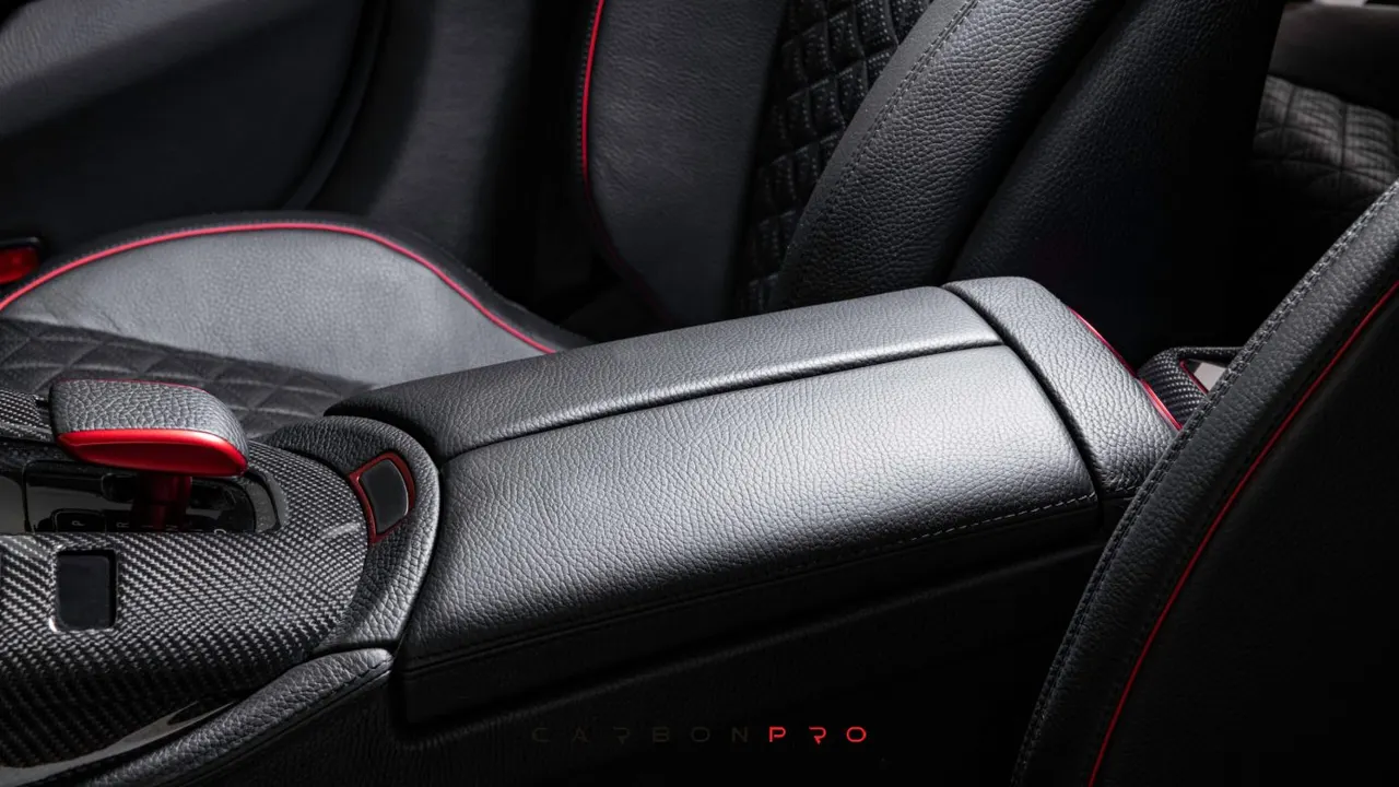 Leather centre console