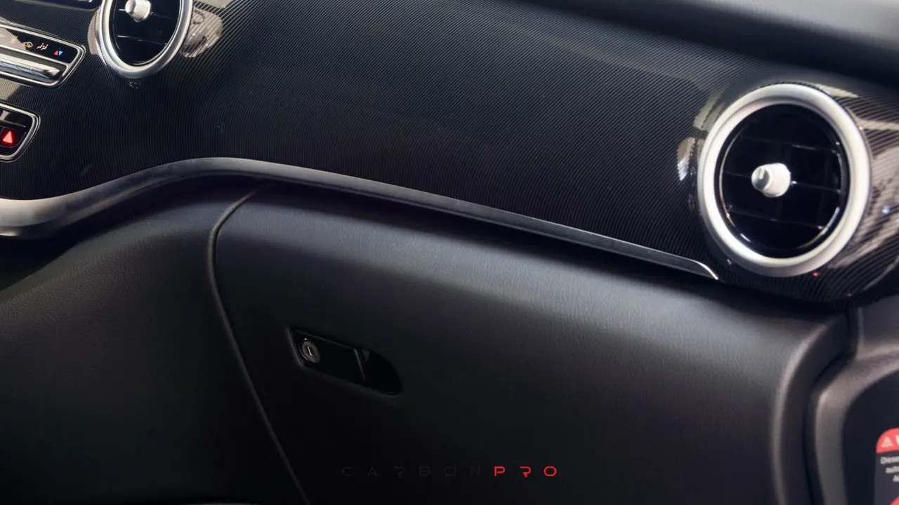Leather dashboard underpaneling