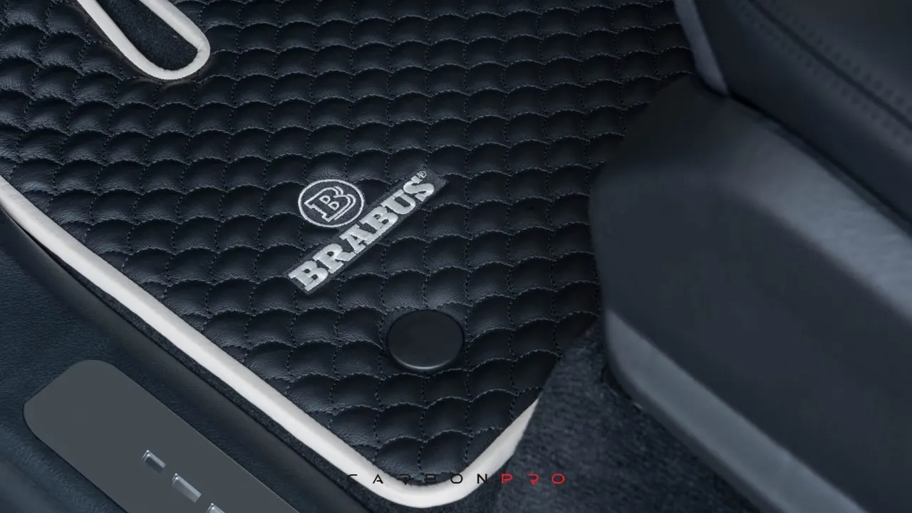 leather Floor mats quilted